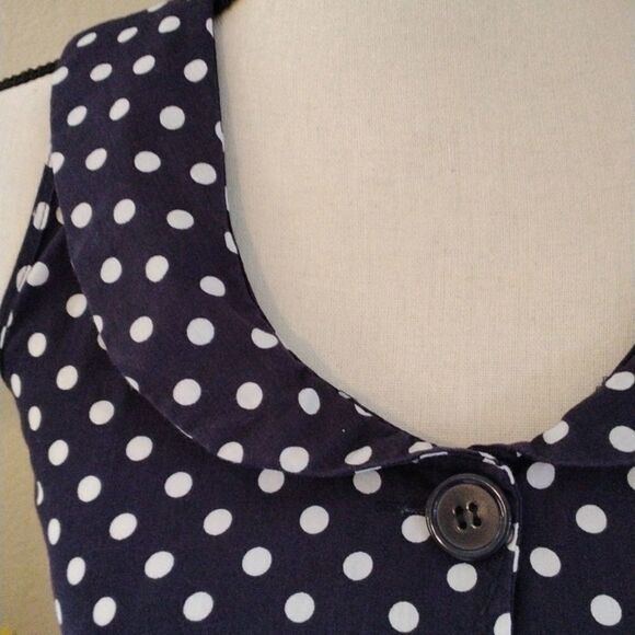 Mlle Gabrielle Polka Dot Cotton Dress. - Picture 3 of 10